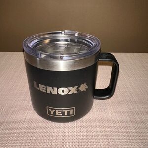 Yeti Lenox 14oz Rambler Mug with Handle and Lid Black EUC